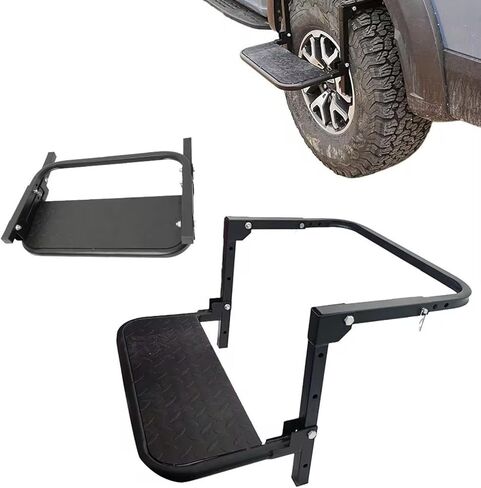 Car Tire Step for Chevrolet Colorado 2004–2026 Adjustable Foldable Tire Ladder Step Anti-Slip Wheel Step Roof Access Portable Tire Mounted Step Pedal in Kuwait