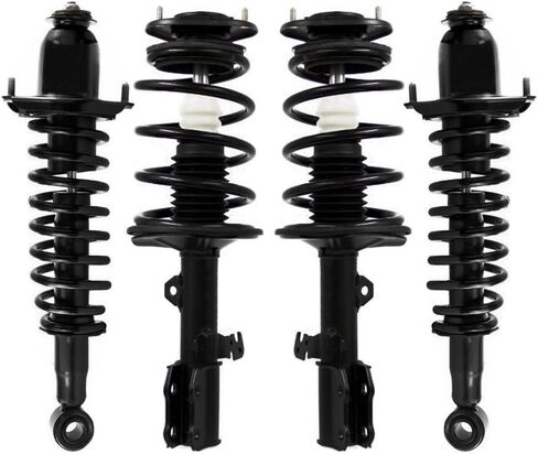 COMPLETESTRUTS - مجموعات الدعامات الأمامية والخلفية الكاملة مع استبدال نوابض لولبية لسيارة Toyota Corolla FWD 2003-2008 - مجموعة من 4 in Kuwait