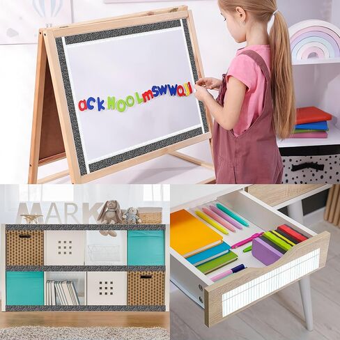 100 Ft Composition Notebook Bulletin Board Borders Black and White Straight Border Trim Rolled Composition Classroom Bulletin Board Decorations for Back to School Office Chalkboard Wall Decor in Kuwait