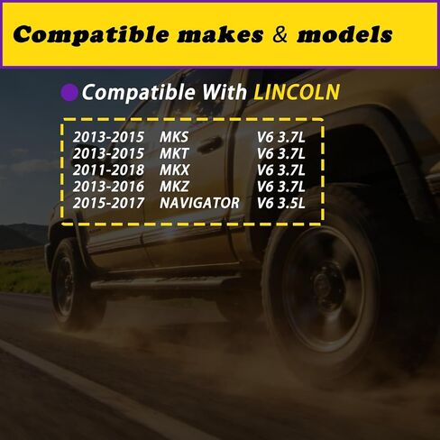 2 قطعة محرك السحب والعادم توقيت صمام متغير VVT الملف اللولبي متوافق مع Ford F150 Explorer مناسب لـ Edge Mustang Expedition Transit V6 3.3L 3.5L 3.7L 11-21 يستبدل AT4Z6M280A AT4Z6M280B in Kuwait