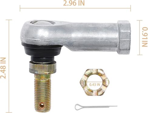 Tie Rod End Kit, Compatible With 2007-2014 Honda Rancher 420, 1988-2000 Honda FourTrax 300, 01-08 Honda Sportrax 250, 09-20 Honda TRX250X, Ball Joint Set, ATV UTV Part Accessories, 2 Tie Rods&4 Ends in Kuwait