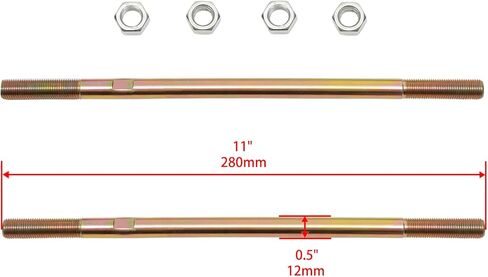 Tie Rod End Kit, Compatible With 2007-2014 Honda Rancher 420, 1988-2000 Honda FourTrax 300, 01-08 Honda Sportrax 250, 09-20 Honda TRX250X, Ball Joint Set, ATV UTV Part Accessories, 2 Tie Rods&4 Ends in Kuwait