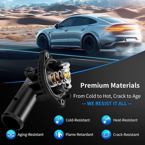 902-3115 Thermostat Housing Assembly, Engine Coolant Thermostat Housing with Gasket Seal Fits for 2018 2017 2016 2015 2014 Ram 1500 & 2022 2021 2020 2019 Ram 1500 Classic 3.6L 4893865AC 4893865AA in Kuwait