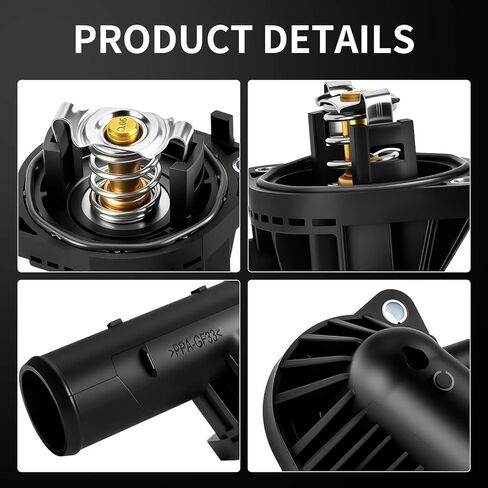 902-3115 Thermostat Housing Assembly, Engine Coolant Thermostat Housing with Gasket Seal Fits for 2018 2017 2016 2015 2014 Ram 1500 & 2022 2021 2020 2019 Ram 1500 Classic 3.6L 4893865AC 4893865AA in Kuwait