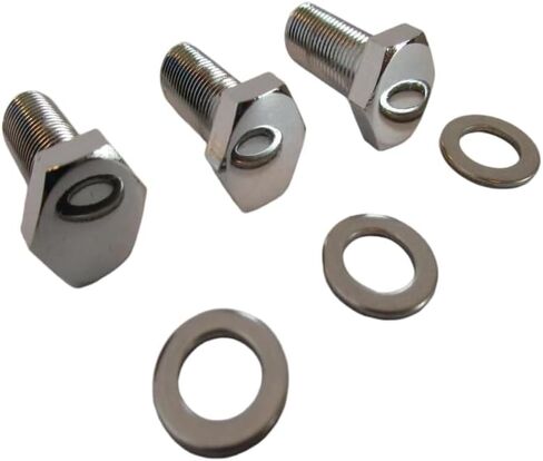 مجموعة مسامير بكرة كرنك الكروم، لـ Sb Bb Chevy 327 350 427 454، تتضمن المجموعة (3) 3/8 بوصة - 24 × 1 بوصة و(3) 3/8 بوصة غسالات، مجموعة مسامير رقم الجزء 9819 in Kuwait