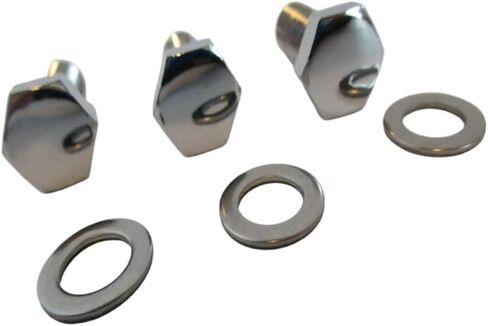 مجموعة مسامير بكرة كرنك الكروم، لـ Sb Bb Chevy 327 350 427 454، تتضمن المجموعة (3) 3/8 بوصة - 24 × 1 بوصة و(3) 3/8 بوصة غسالات، مجموعة مسامير رقم الجزء 9819 in Kuwait