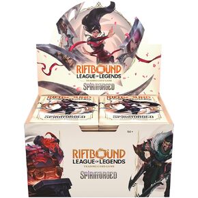 Riftbound: League of Legends TCG Spiritforged - شاشة عرض معززة - 24 حزمة معززة (14 بطاقة لكل واحدة)، لعبة بطاقات التداول على سطح السفينة، متنوعة عشوائيًا in Kuwait