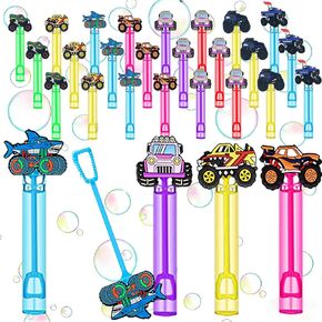 24 Pcs Monster Truck Bubble Wands - Off-Road Truck Bubble Makers, Piñata Stuffers & Goodie Bag Fillers for Off-Road Themed Gatherings, Outdoor Adventures & Party Celebrations in Kuwait