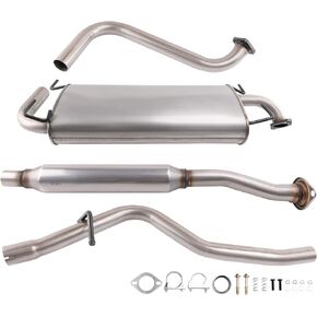 409 Stainless Steel Exhaust Resonator & Muffler Pipe System Replacement Kit Compatible with 2008-2011 Impreza 2.5L H4, Muffler and Tail Pipe, Repklace OE: 47844 54811 EPA in Kuwait