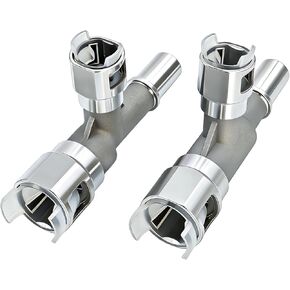 2PCS 800-414HP 800-413HP Metal Heater Hose Connector Replacement for Chevrolet Silverado 2007-2014 Suburban 2000-2014 Cadillac Escalade 2002-2014 GMC Sierra 2007-2014 Replace 15055342 15055343 in Kuwait