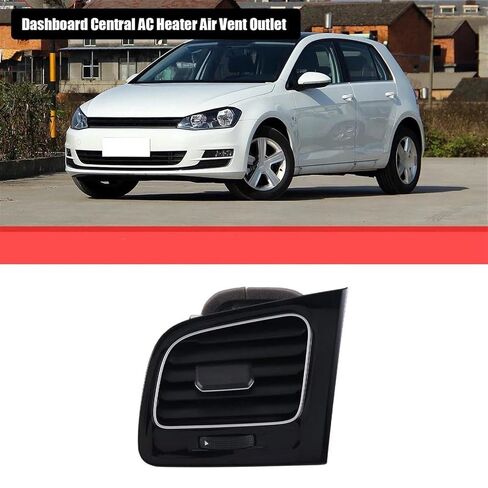 متوافق مع Golf MK7 2013 2014 2015 2016 2017 2018 2019 2020 2021 5GG819703 لوحة القيادة الأمامية اليسرى للسيارة منفذ تنفيس الهواء المركزي 5GG819703 in Kuwait