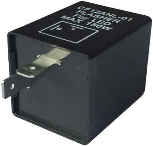 HUIOP Flasher Relay,2-Pin CF12ANL-01 Electronic Led Flasher Relay Fix Turn Signal Bulbs Hyper Flash Issue in Kuwait