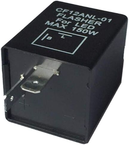 HUIOP Flasher Relay,2-Pin CF12ANL-01 Electronic Led Flasher Relay Fix Turn Signal Bulbs Hyper Flash Issue in Kuwait