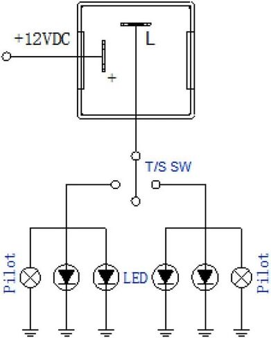 HUIOP Flasher Relay,2-Pin CF12ANL-01 Electronic Led Flasher Relay Fix Turn Signal Bulbs Hyper Flash Issue in Kuwait