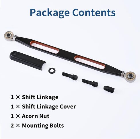 ناقل الحركة Shift Linkage لـ 1980-2024 Harley Touring Softail Dyna Street Road Glide Road King Electra Glide Trike، تصميم بلونين أسود/برتقالي in Kuwait
