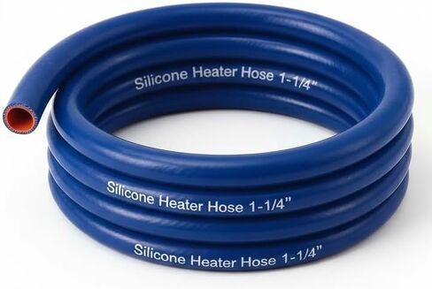1 1/4" Silicone Heater Hose Radiator Coolant (25ft Roll) 1-1/4" ID Blue in Kuwait