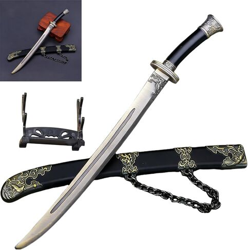 1 Pack 22cm Sword Letter Opener with Display Stand Decorative Blade and Mail Opener for Desk Collection Document Handling and Home Office Decor in Kuwait