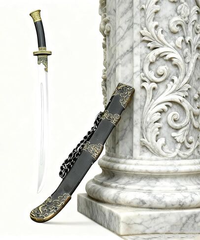 1 Pack 22cm Sword Letter Opener with Display Stand Decorative Blade and Mail Opener for Desk Collection Document Handling and Home Office Decor in Kuwait