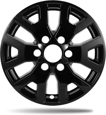 جلود عجلة سوداء لامعة مقاس 17 بوصة لسيارة Toyota Tacoma SR5 2024 2025 2026، تناسب عجلة سبائك OEM #42611-AK011، أغطية عجلات ABS سهلة الارتداء 4 عبوات in Kuwait