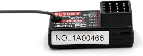 Flysky FS-R4B Receiver, 2.4GHz 4CH Receiver ANT Protocol Single Antenna PWM Output Compatible with Flysky FS-G7P FS-ST8 Radio Transmitter for RC Car and Boat in Kuwait