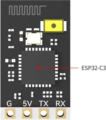 SkyGuy ELRS FPV Receiver - 2.4ghz ExpressLRS Nano Receiver Drone RX Module with 78mm UFL T Antenna for FPV Drone Tiny Whoop Fixed-wing RC Plane in Kuwait