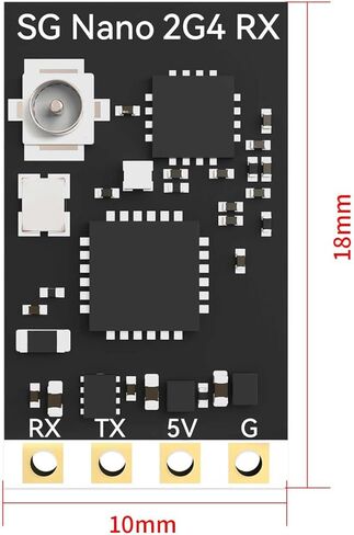SkyGuy ELRS FPV Receiver - 2.4ghz ExpressLRS Nano Receiver Drone RX Module with 78mm UFL T Antenna for FPV Drone Tiny Whoop Fixed-wing RC Plane in Kuwait