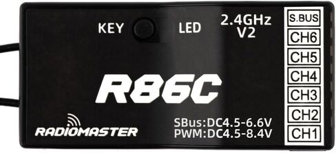 جهاز استقبال Radiomaster R86C V2 6ch SFHSS متوافق مع PWM Sbus in Kuwait