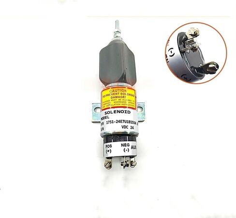 Diesel Engine Flameout Solenoid Valve 1751-24E7U1B1S5A SA-3933-24 Oil Cut-Off Stop Switch, Fuel Shutoff Solenoid for Engine Management in Kuwait