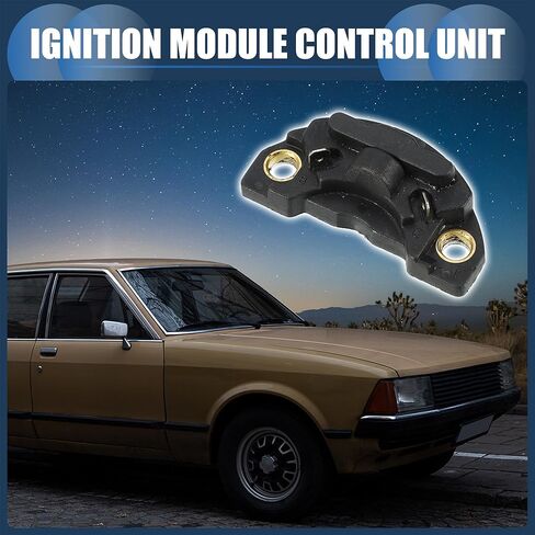 وحدة التحكم في الإشعال، وحدة التحكم في وحدة الإشعال الداخلية رقم MD607814 لسيارة Hyundai Excel L4 1.5L 1986-1989 ABS أسود، قطعة واحدة in Kuwait