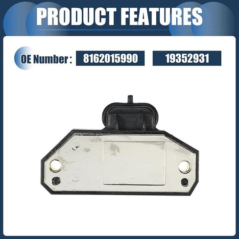 Ignition Control Module, Inner Ignition Module Control Unit No.10482803/16201599 for GMC P30 VAN V6 4.3L 1996-1999 ABS Black, 1 Pc in Kuwait