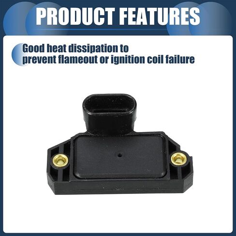 Ignition Control Module, Inner Ignition Module Control Unit No.10482803/16201599 for GMC P30 VAN V6 4.3L 1996-1999 ABS Black, 1 Pc in Kuwait