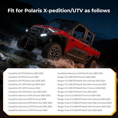 M MATI 4 قطع Lock & Ride MAX D-Rings لـ Polaris X-pedition XP Adventure EPS Ultimate Premium North-Star Ranger Crew X-D 1500 2024-2025 2890894 2889620 in Kuwait
