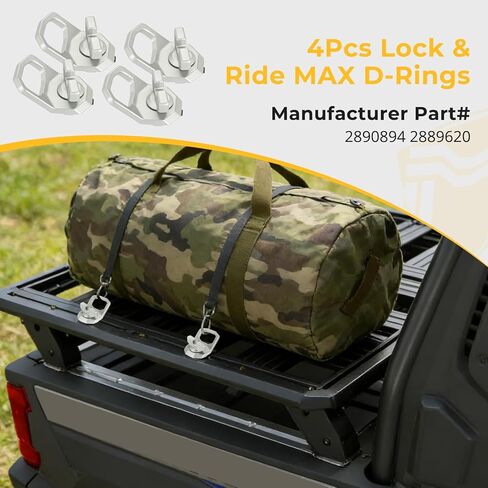 M MATI 4 قطع Lock & Ride MAX D-Rings لـ Polaris X-pedition XP Adventure EPS Ultimate Premium North-Star Ranger Crew X-D 1500 2024-2025 2890894 2889620 in Kuwait