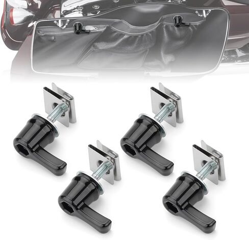 SaddleBag Lock for Harley Saddle Bag Screw Bolt Theft Deterrent Saddle Bag lever locks Mounting Hardware Fasteners for Harley Glide Electra Glide Street Glide Touring Softail 1992-Later in Kuwait