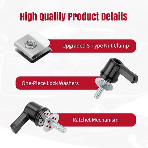 SaddleBag Lock for Harley Saddle Bag Screw Bolt Theft Deterrent Saddle Bag lever locks Mounting Hardware Fasteners for Harley Glide Electra Glide Street Glide Touring Softail 1992-Later in Kuwait