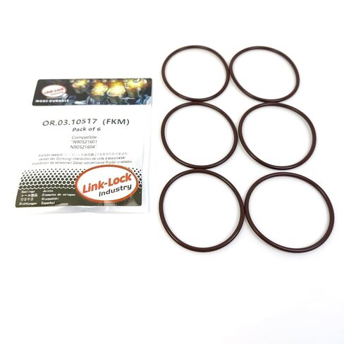 6 قطعة OR.03.10517 FKM Viton ختم O-حلقة عدة من صمام إعادة تدوير غاز العادم N90521601 N90521604 لأودي لشركة فولكس فاجن in Kuwait