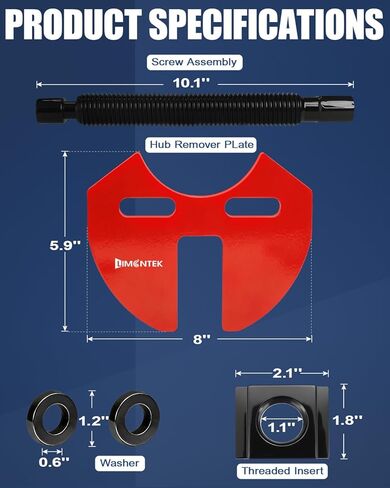 Wheel Bearing Removal Tool, Wheel Hub Removal Tool Hub Bearing Puller with Carrying Case for Most 5 6 8 Lug Hub Assemblies On Cars Or Trucks in Kuwait