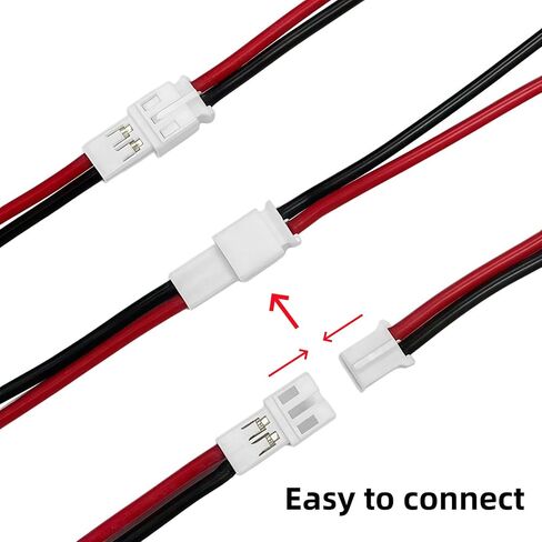 5 أزواج JST-PH 2.0 JST موصل قابس 2 دبوس الذكور و موصل سالب كابل للبطارية JJRC H36 H67 شفرة Inductrix E010 in Kuwait