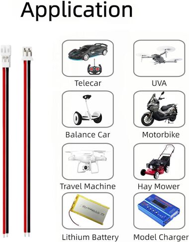 5 أزواج JST-PH 2.0 JST موصل قابس 2 دبوس الذكور و موصل سالب كابل للبطارية JJRC H36 H67 شفرة Inductrix E010 in Kuwait
