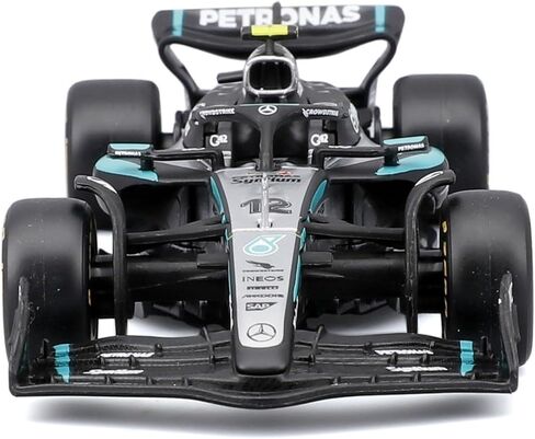 Bburago F1 Mercedes-AMG W16 2025#12 Antonelli 1:43 Scale Diecast Car with Authentic Details Mercedes F1 Replica Silver/Black Body Officially Licensed Product Recommended Age 3+ in Kuwait