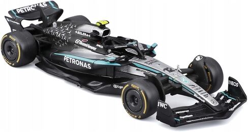 Bburago F1 Mercedes-AMG W16 2025#12 Antonelli 1:43 Scale Diecast Car with Authentic Details Mercedes F1 Replica Silver/Black Body Officially Licensed Product Recommended Age 3+ in Kuwait