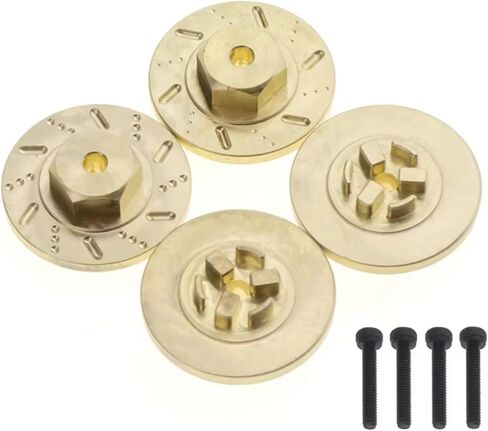 قطع غيار السيارات RC متوافقة مع كيوشو لـ MINI-Z 4X4 1/18 1/24 RC الزاحف سيارة ترقية أجزاء 4 قطعة قرص فرامل العجلات النحاسية 7 مللي متر محول سداسي in Kuwait