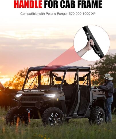 1PC Ranger Grab Handle for Cab Frame, Rollover Grip Handle for Polaris Ranger 570 900 1000 XP/Crew 2014-2025, for Can-Am Defender, Replace OEM#5450844-070 (Fit for Driver & Passenger Side) in Kuwait