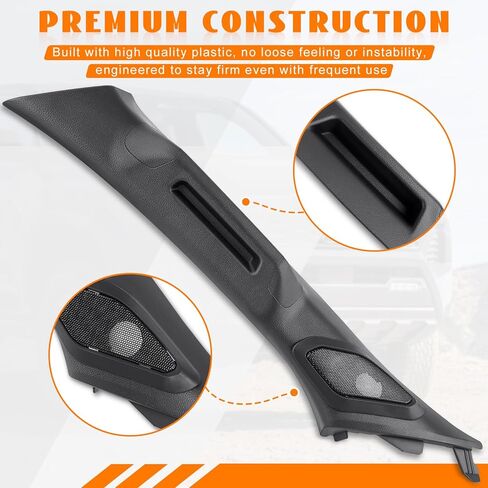Driver Side A-Pillar Grab Handle Interior Trim for Toyota Tacoma Gen 4th 2024-2026 Sturdy OEM Style Texture Comfortable Grip Compatible with Side Airbag Deployment Easy Installation in Kuwait