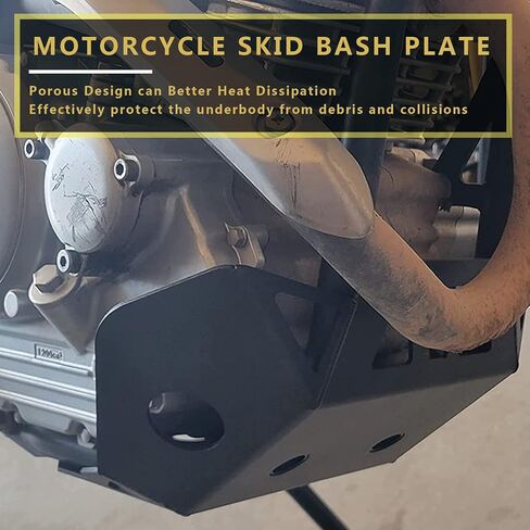 استبدال لوحة انزلاق محرك Worldmotop لـ Yamaha Serow XT250 Tricker XT250X 2014-2025 غطاء لوحة انزلاقية واقية لمحرك الدراجات النارية (أسود) in Kuwait