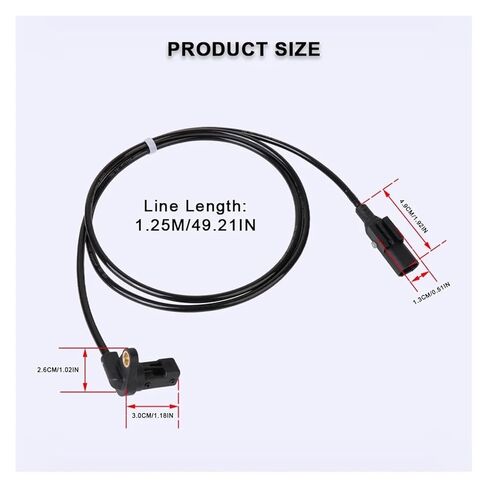 Abs Sensor Fit for BMW R900RT R1200RT R1200R R1200GS ADV K1200R K1300R K1600GT Motorcycle Wheel Speed ABS Signal Sensor Wire in Kuwait