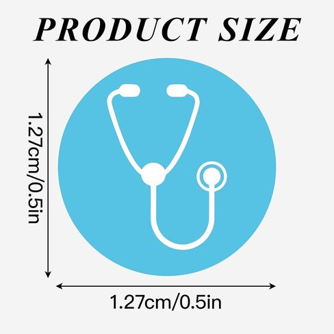 Stethoscope Medical Appointment Reminder Stickers, 500 Pcs, 0.5 Inch Doctor Nurse Icon Labels for Planners, Calendars, Journals in Kuwait