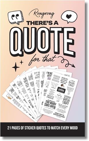 There is a Quote for That – Funny, Witty & Inspirational Planner Sticker Book for Adults – Bold Typography Stickers for Journals, Scrapbooks, and Bullet Planning in Kuwait