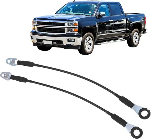No.38510/11609938/15283049/15283050/25838260/25838261/GM1920103 Tailgate Support Cables for Chevy Silverado 1500 2500 3500 for GMC Sierra 1500 2500 3500 07-16 Tailgate Lift Cable in Kuwait
