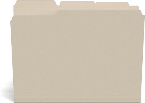 مجلدات ملفات Staples، مقاس Letter، تصميم 3 علامات تبويب، مانيلا، مخزون ورق متين، 1000/كرتون in Kuwait